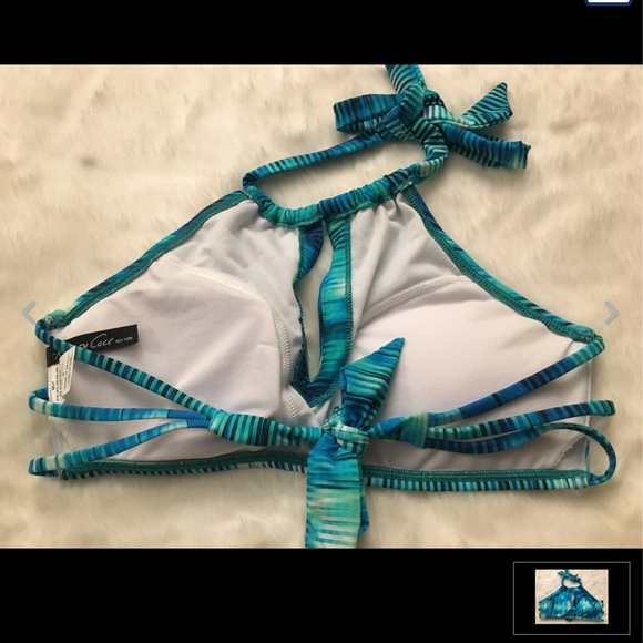 NEW! Kenneth Cole 2PC Bikini Top + Bottom small - Picture 3 of 8